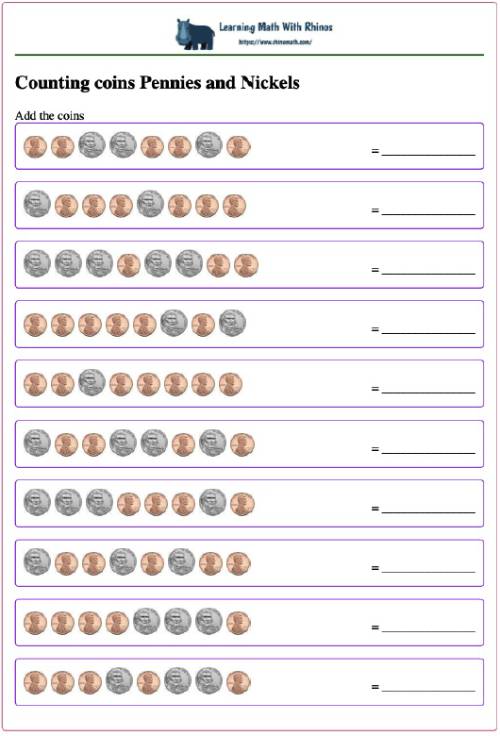 Read more about the article Counting usa coins  pennies and nickels ( +5 worksheets )