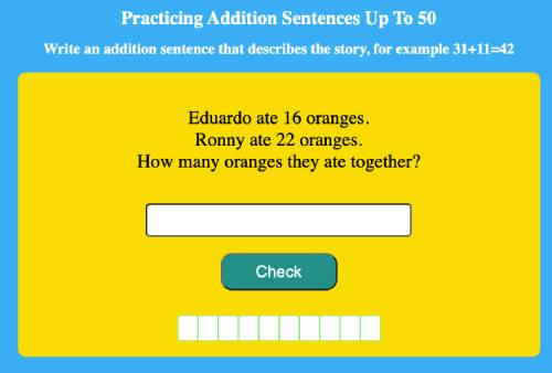 Read more about the article Addition sentences that sum up to 50