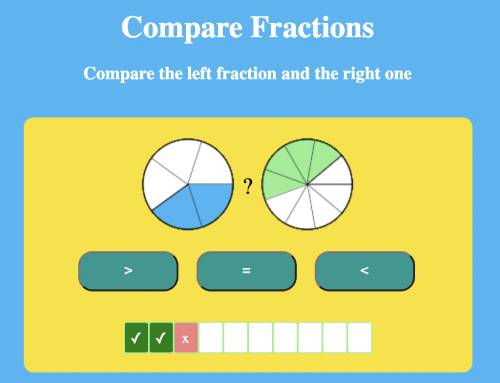 Compare the left fraction and the right one