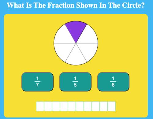 Identify the Fraction in the Circle (1 Part of Circle)