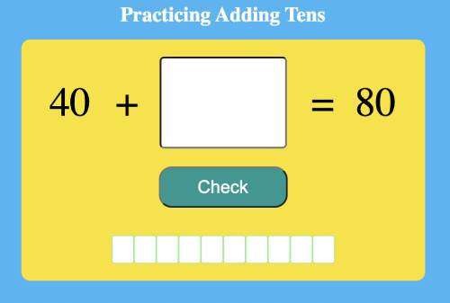 Practice Addition – Adding 10s - v2