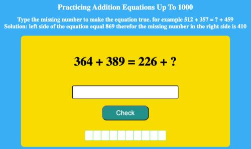 Read more about the article Practicing Addition Equations Up To 1000