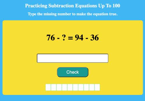 Practicing Subtraction Equations Up To 20