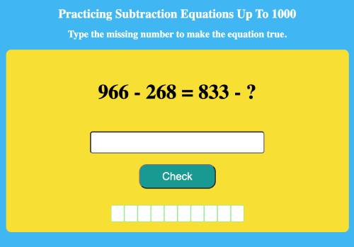 Read more about the article Practicing Subtraction Equations Up To 1000