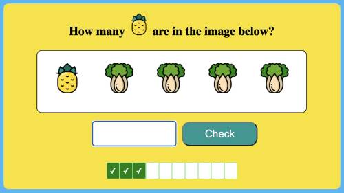 Read more about the article Counting Fruits – Up to 5 – Level 2