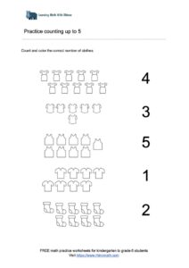 Practice count and color the correct number - v3