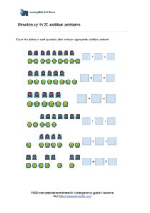 Practice up to 20 addition - p3