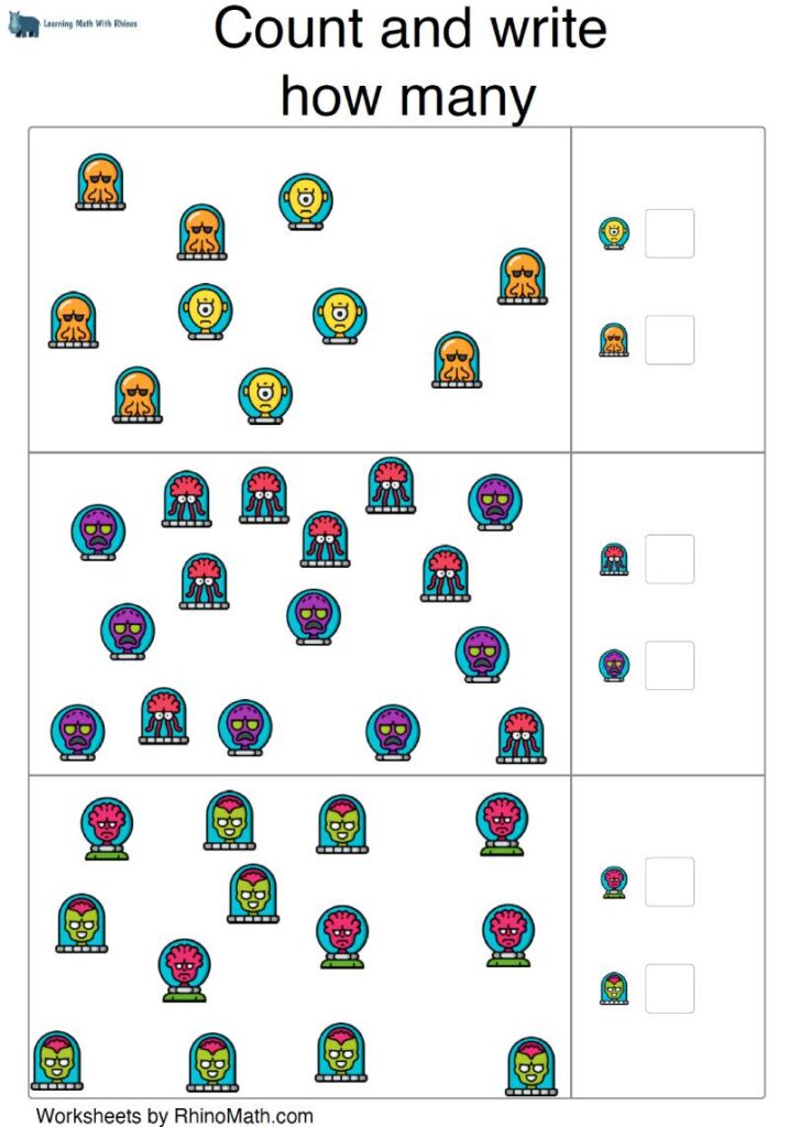 count aliens worksheets v1