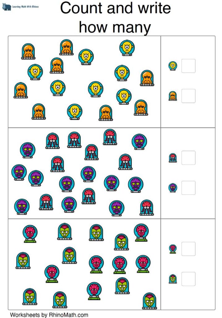 count aliens worksheets v2