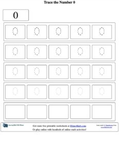 number 0 trace - v1 - worksheet