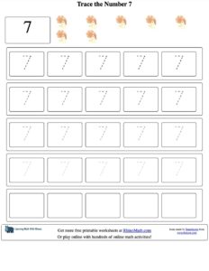 number 7 trace - v1 - worksheet