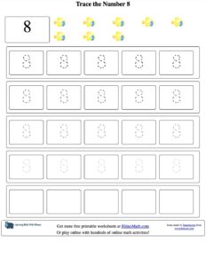 number 8 trace - v1 - worksheet