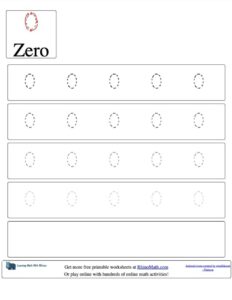 trace the number 0 v2 rhinomath worksheet