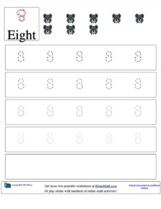 trace the number 8 v2 rhinomath worksheet