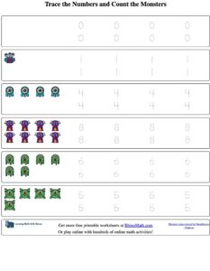 trace the number v3 rhinomath worksheet 6