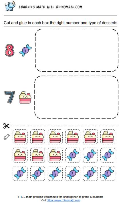 Read more about the article Cut and Paste Desserts According to the Number – Page2