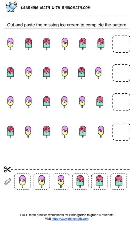 Read more about the article Patterns of shapes Worksheets – Page 17