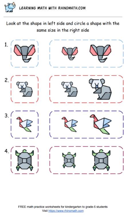 Read more about the article Practice Recognising Object With the Same Size – P2