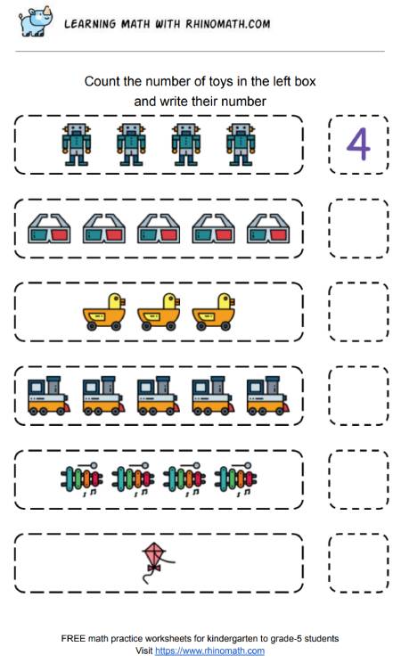 learn to count and write the number of items- p2