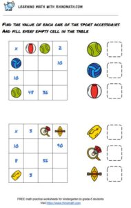 multiplication table puzzle 3x3 - page 3