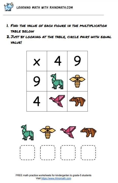 Read more about the article Multiplication Table Practice – 2×2 Puzzle – Page 7