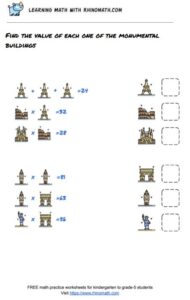 multiplication table puzzles - page 6