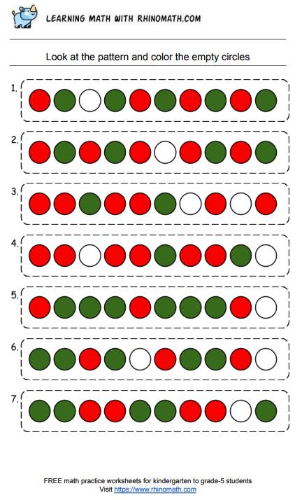 Read more about the article Patterns of shapes Worksheets – Page 14