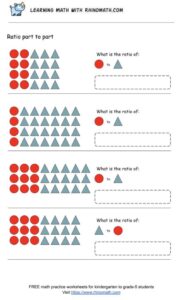 Ratio worksheets between two groups of objects - page4