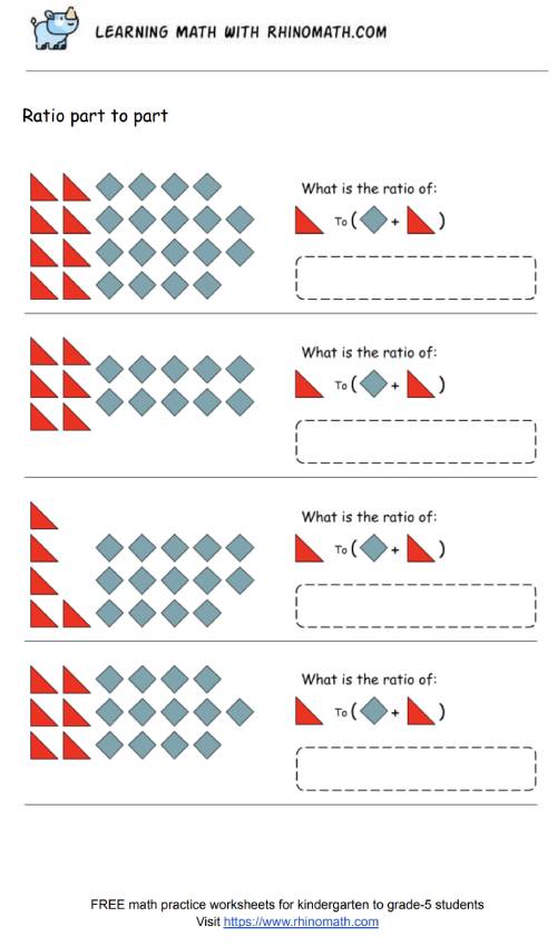 Ratio worksheets between two groups of objects - page5