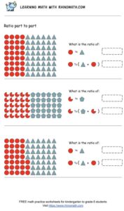 Ratio worksheets between two groups of objects - page6