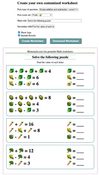 Read more about the article Addition and Subtraction Puzzles